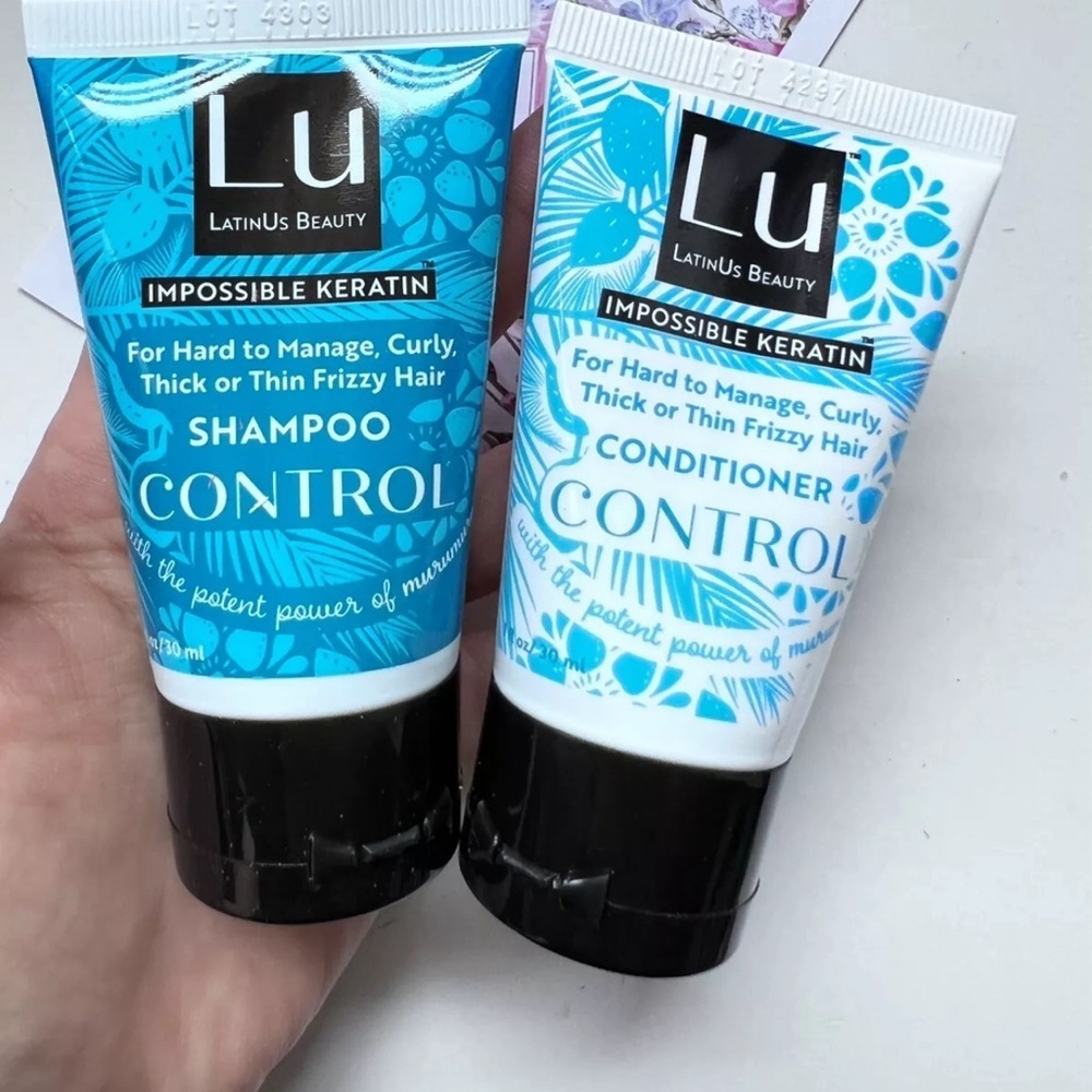 LU LatinUS Beauty Impossible Keratin Shampoo & Conditioner Control 1oz/30ml Each
